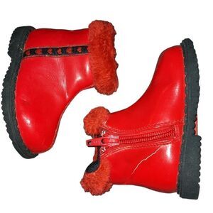 McKids vintage red boots size 4
